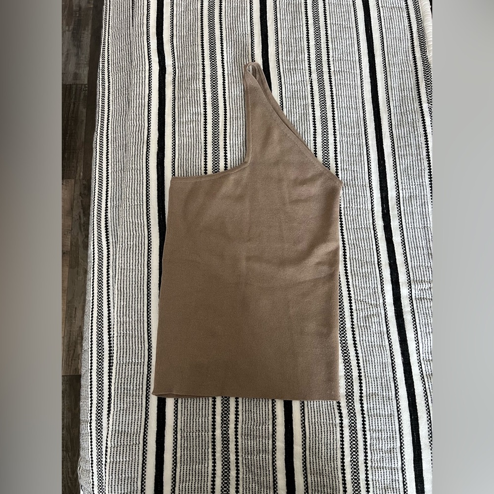 NEW WITH TAG- knit tank (one shoulder)